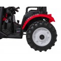 Pojazd MEGA Traktor D68 Z Przyczepką Czerwony