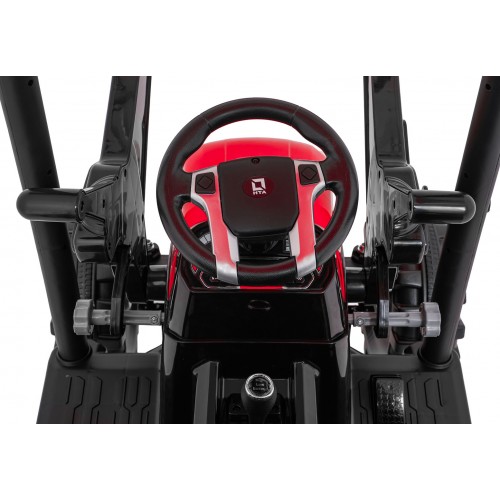 Pojazd MEGA Traktor D68 Z Przyczepką Czerwony