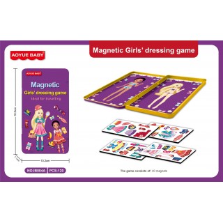 Mini Zestaw Magnetyczny Przebieralnia Dziewczynka