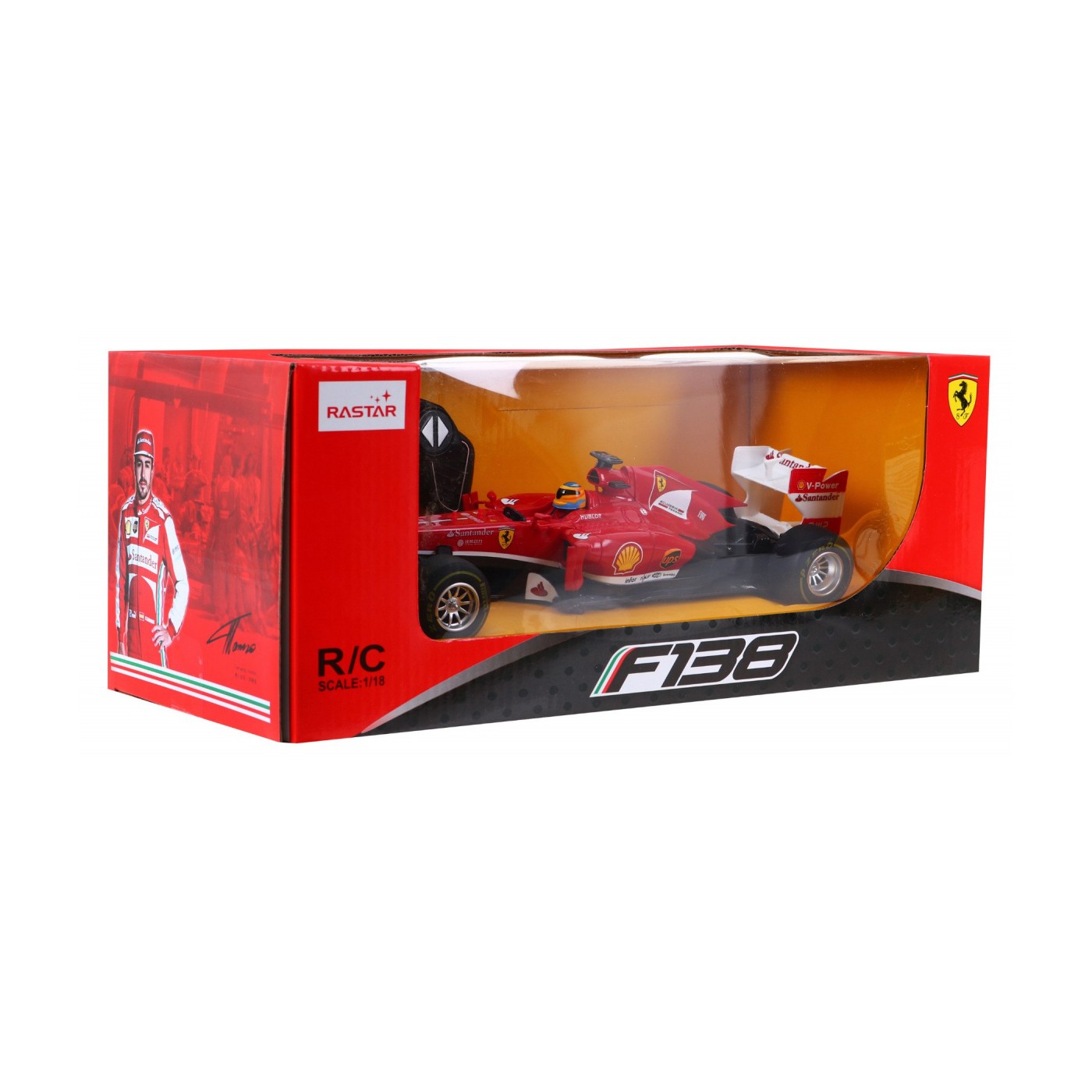 Ferrari F138 RASTAR model 1:18 Zdalnie sterowany bolid + pilot 2,4 GHz
