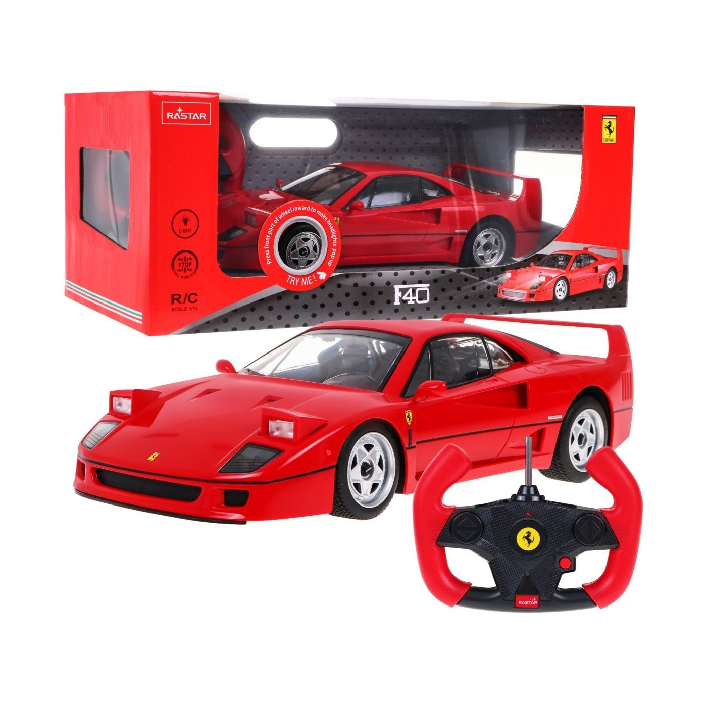 R/C toy car Ferrari F40 1:14 RASTAR