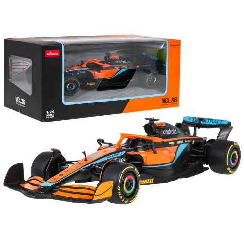 Autko Metalowe 1:24 McLaren F1 MCL36 Pomarańczowe RASTAR