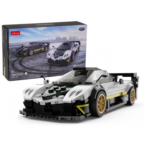 Autko 1:28 Pagani Zonda R Klocki Biały RASTAR