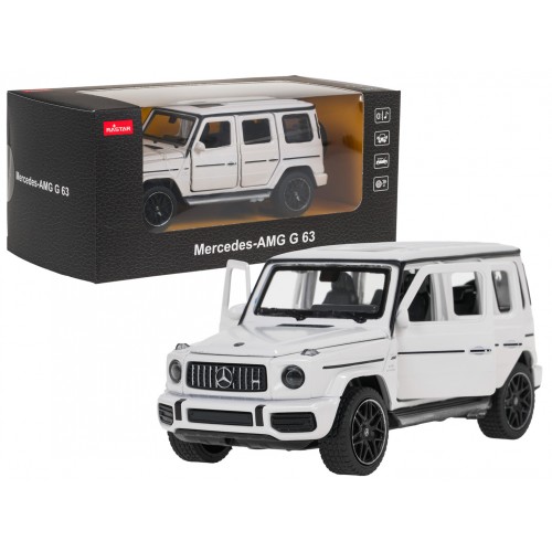 Autko Metalowe 1/32 Mercedes-Benz AMG G63 z Dźwiękiem Białe RASTAR