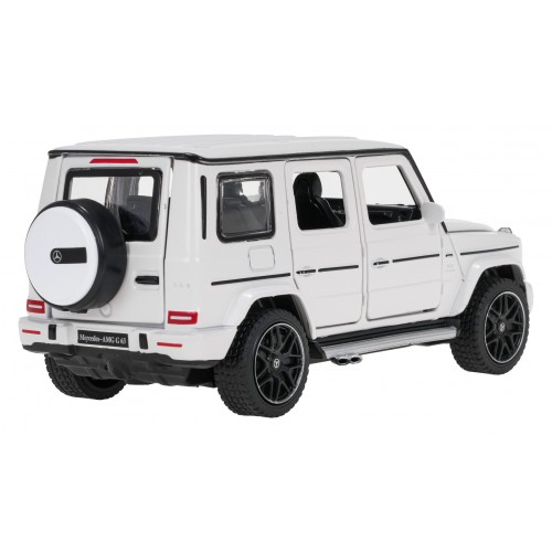 Autko Metalowe 1/32 Mercedes-Benz AMG G63 z Dźwiękiem Białe RASTAR