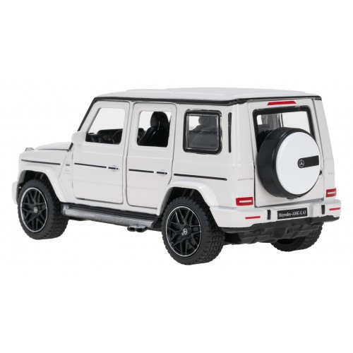 Autko Metalowe 1/32 Mercedes-Benz AMG G63 z Dźwiękiem Białe RASTAR