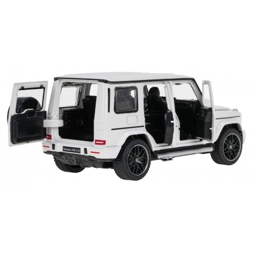 Autko Metalowe 1/32 Mercedes-Benz AMG G63 z Dźwiękiem Białe RASTAR