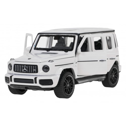 Autko Metalowe 1/32 Mercedes-Benz AMG G63 z Dźwiękiem Białe RASTAR