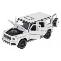 Autko Metalowe 1/32 Mercedes-Benz AMG G63 z Dźwiękiem Białe RASTAR