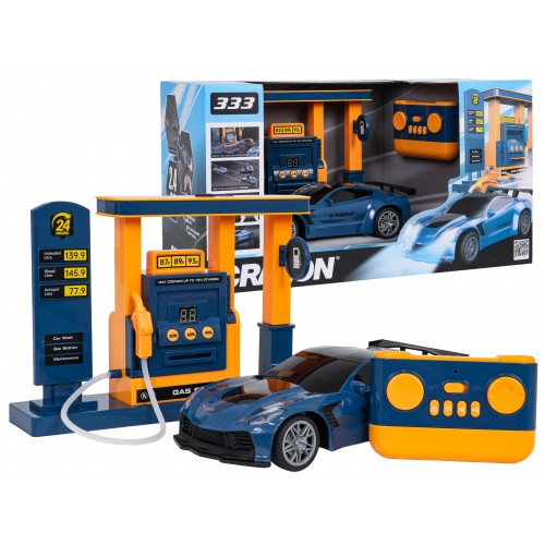 R/C Pojazd Sporty + Stacja Tankowania
