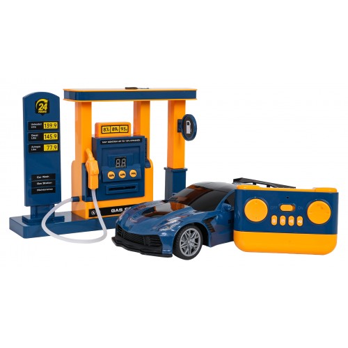 R/C Pojazd Sporty + Stacja Tankowania