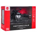 Metalowy Motocykl Czarny z Funkcją Świateł i Dźwięku