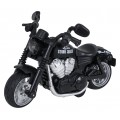 Metalowy Motocykl Czarny z Funkcją Świateł i Dźwięku