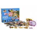 Zestaw Puzzli Farma 200 el. z 2 kartonowymi zwierzątkami dla dzieci 6+