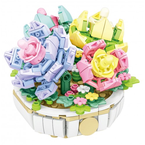 Zestaw klocków kreatywnych Kwiaty w rabatce 274 el. dla dzieci 6+