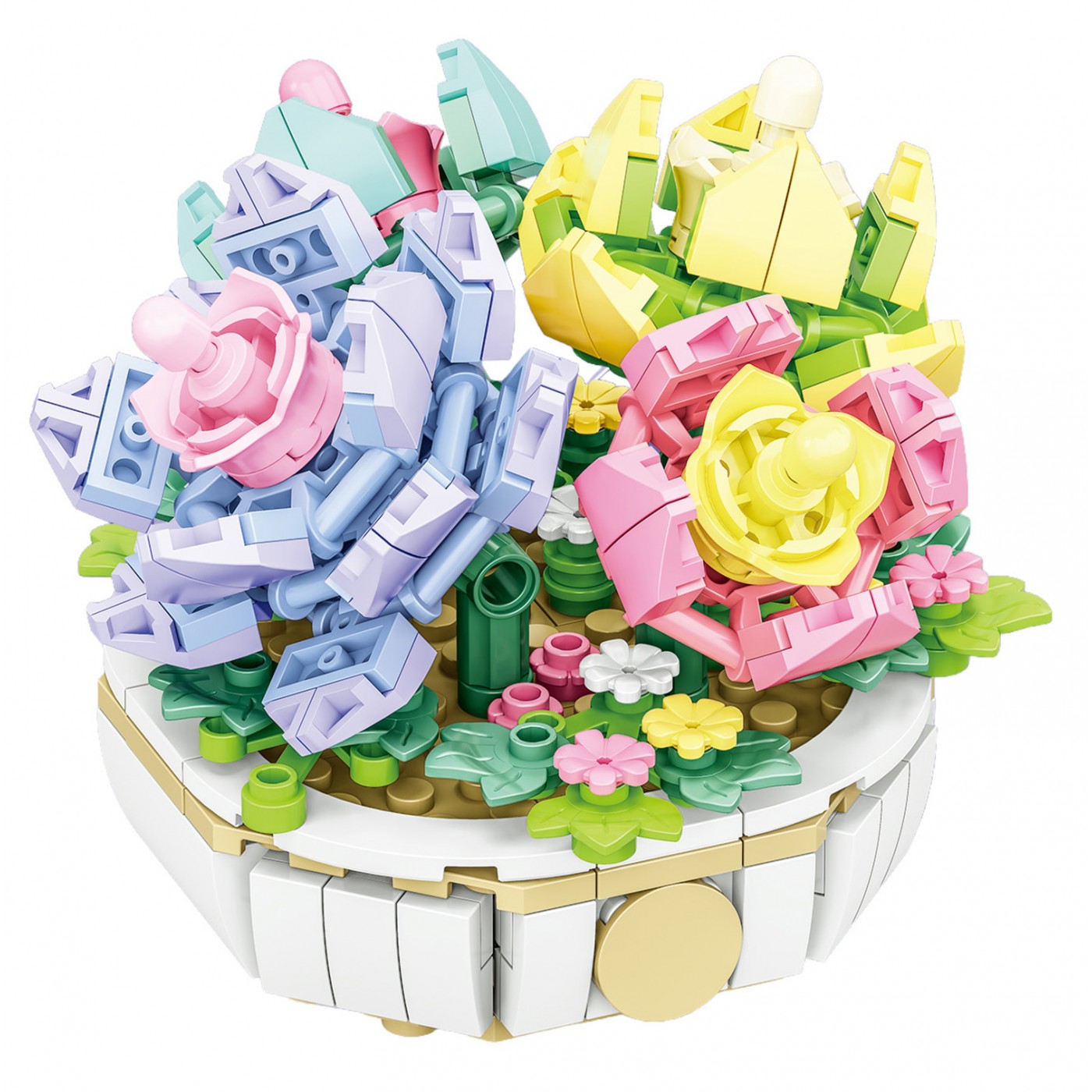 Zestaw klocków kreatywnych Kwiaty w rabatce 274 el. dla dzieci 6+