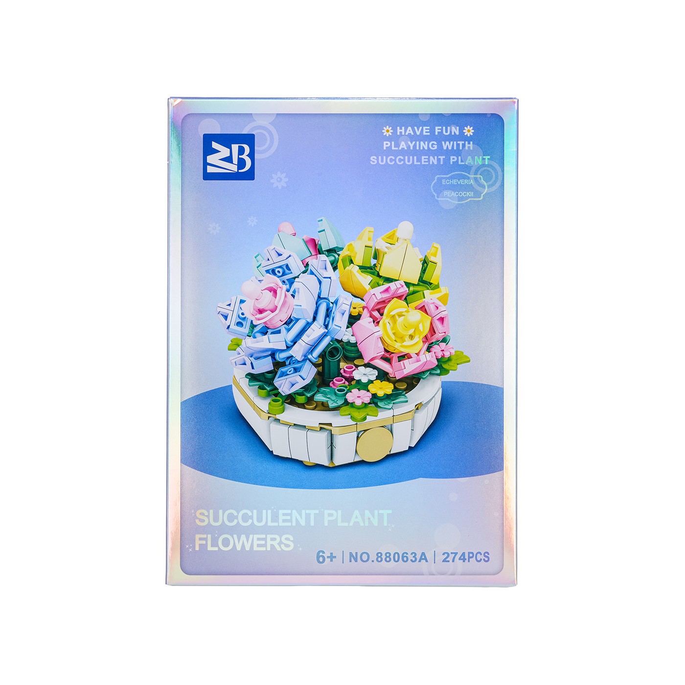 Zestaw klocków kreatywnych Kwiaty w rabatce 274 el. dla dzieci 6+