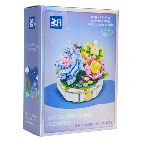 Zestaw klocków kreatywnych Kwiaty w rabatce 274 el. dla dzieci 6+