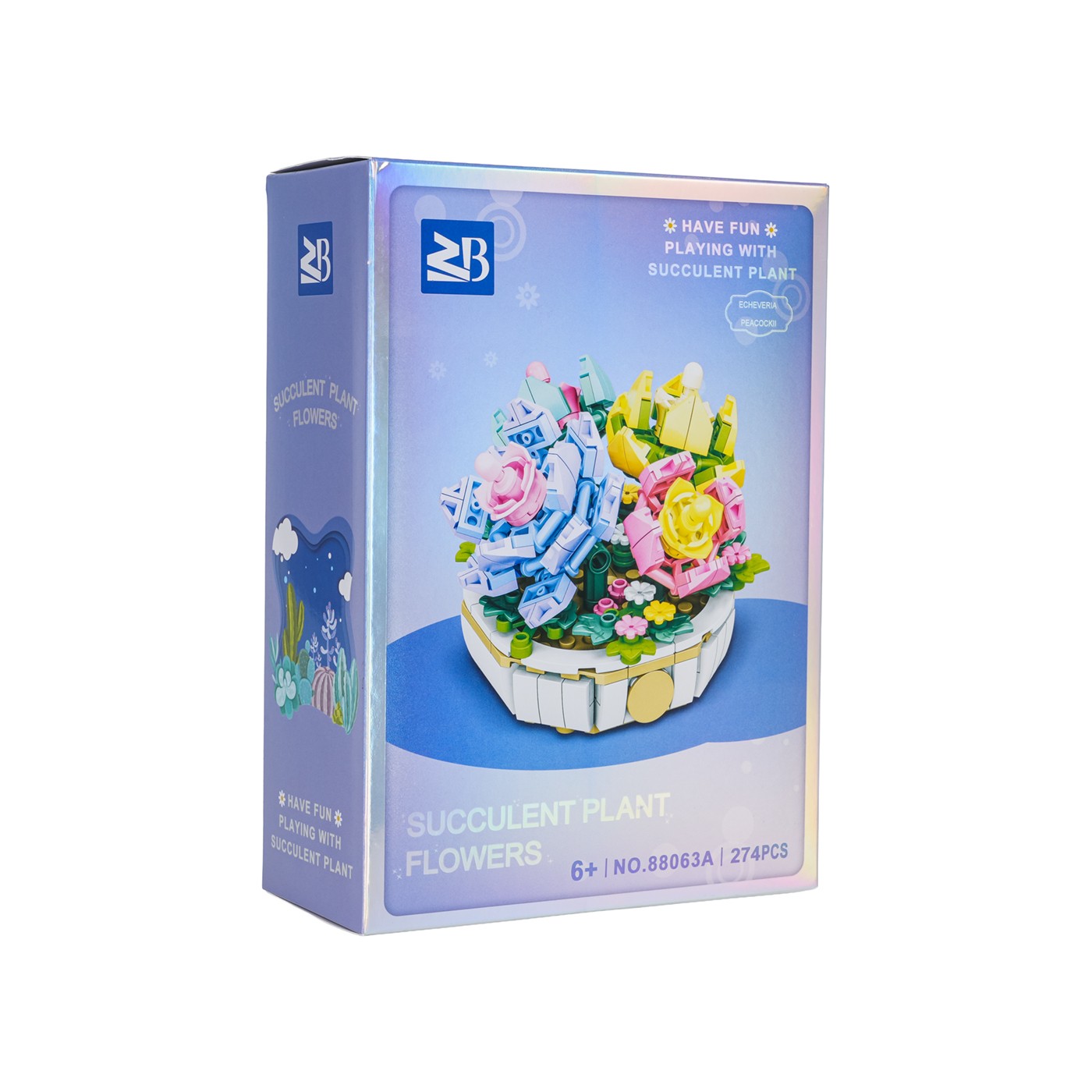Zestaw klocków kreatywnych Kwiaty w rabatce 274 el. dla dzieci 6+