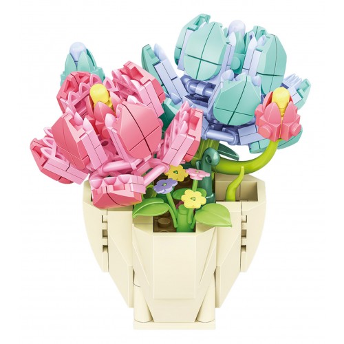 Zestaw klocków kreatywnych Kwiaty w doniczce 293 el. dla dzieci 6+