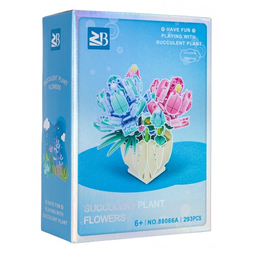 Zestaw klocków kreatywnych Kwiaty w doniczce 293 el. dla dzieci 6+
