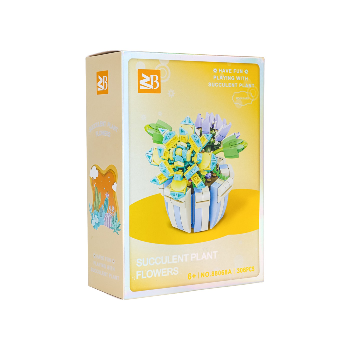 Zestaw klocków kreatywnych Kwiaty w kolorowej doniczce 306 el. dla dzieci 6+