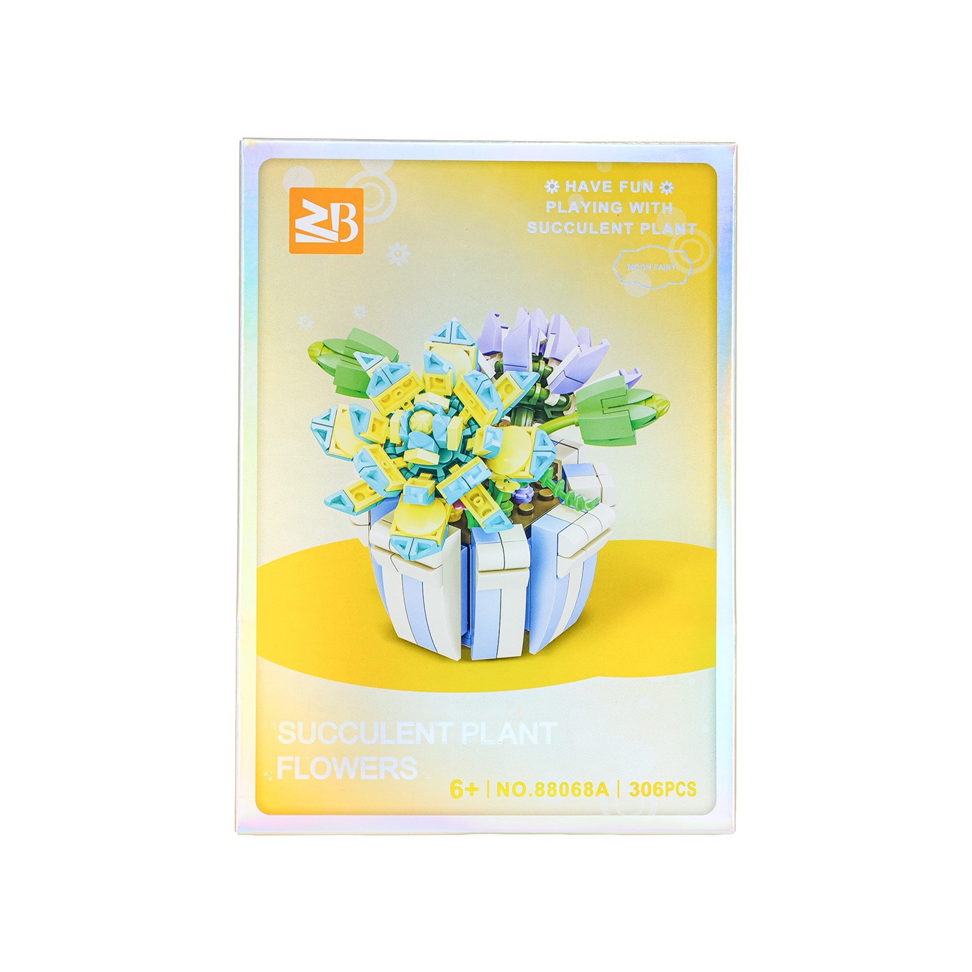 Zestaw klocków kreatywnych Kwiaty w kolorowej doniczce 306 el. dla dzieci 6+