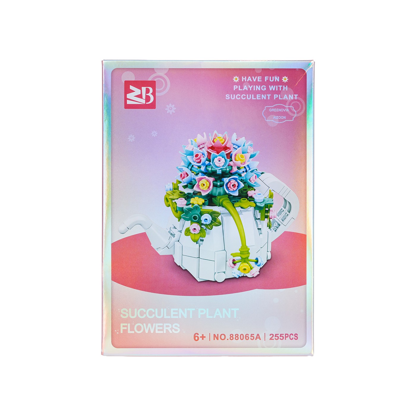 Zestaw klocków kreatywnych Kwiaty w czajniku 255 el. dla dzieci 6+