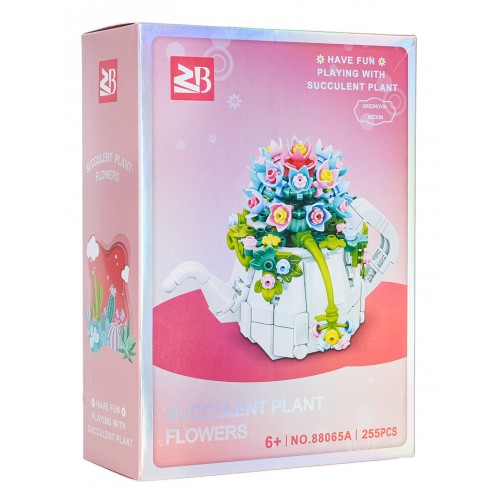 Zestaw klocków kreatywnych Kwiaty w czajniku 255 el. dla dzieci 6+