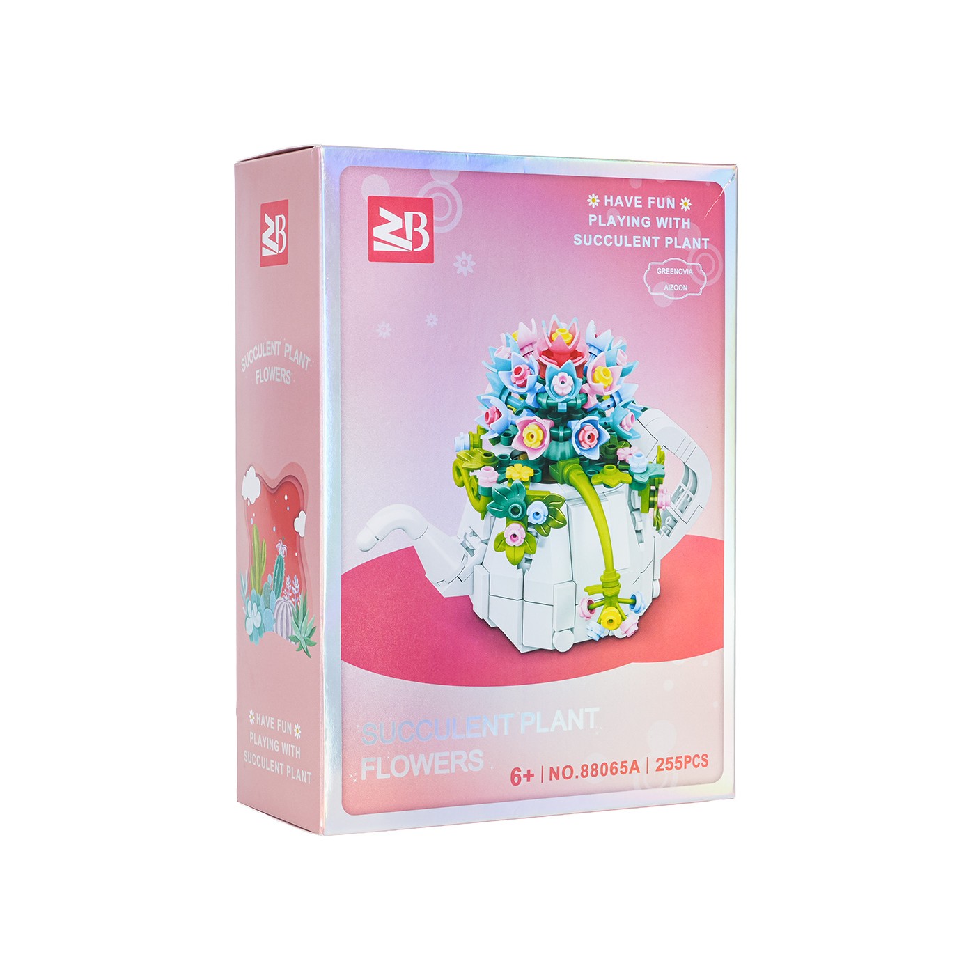 Zestaw klocków kreatywnych Kwiaty w czajniku 255 el. dla dzieci 6+