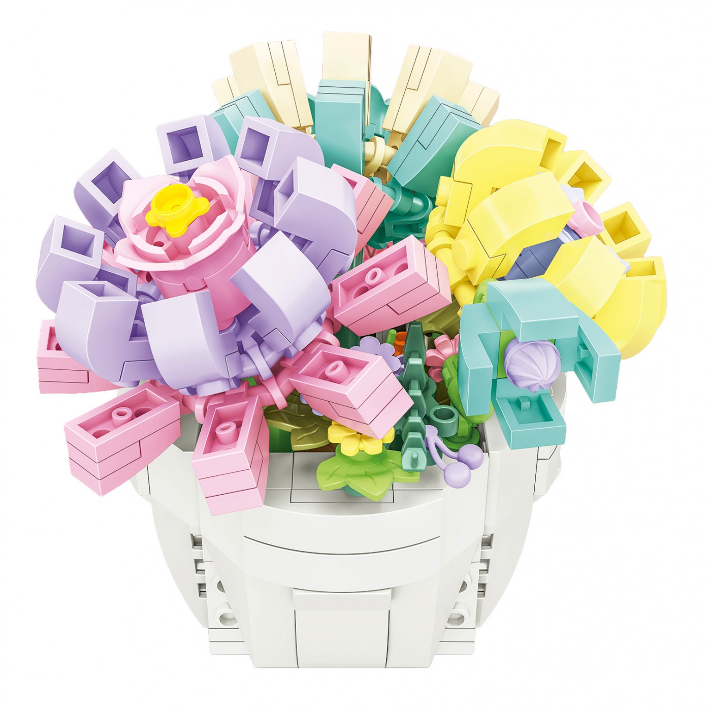 Zestaw klocków kreatywnych Bukiet w doniczce 253 el. dla dzieci 6+