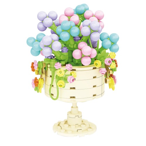 Zestaw klocków kreatywnych Kwiaty w kielichu 283 el. dla dzieci 6+