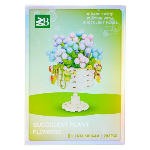 Zestaw klocków kreatywnych Kwiaty w kielichu 283 el. dla dzieci 6+