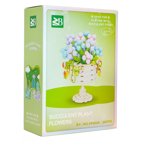 Zestaw klocków kreatywnych Kwiaty w kielichu 283 el. dla dzieci 6+