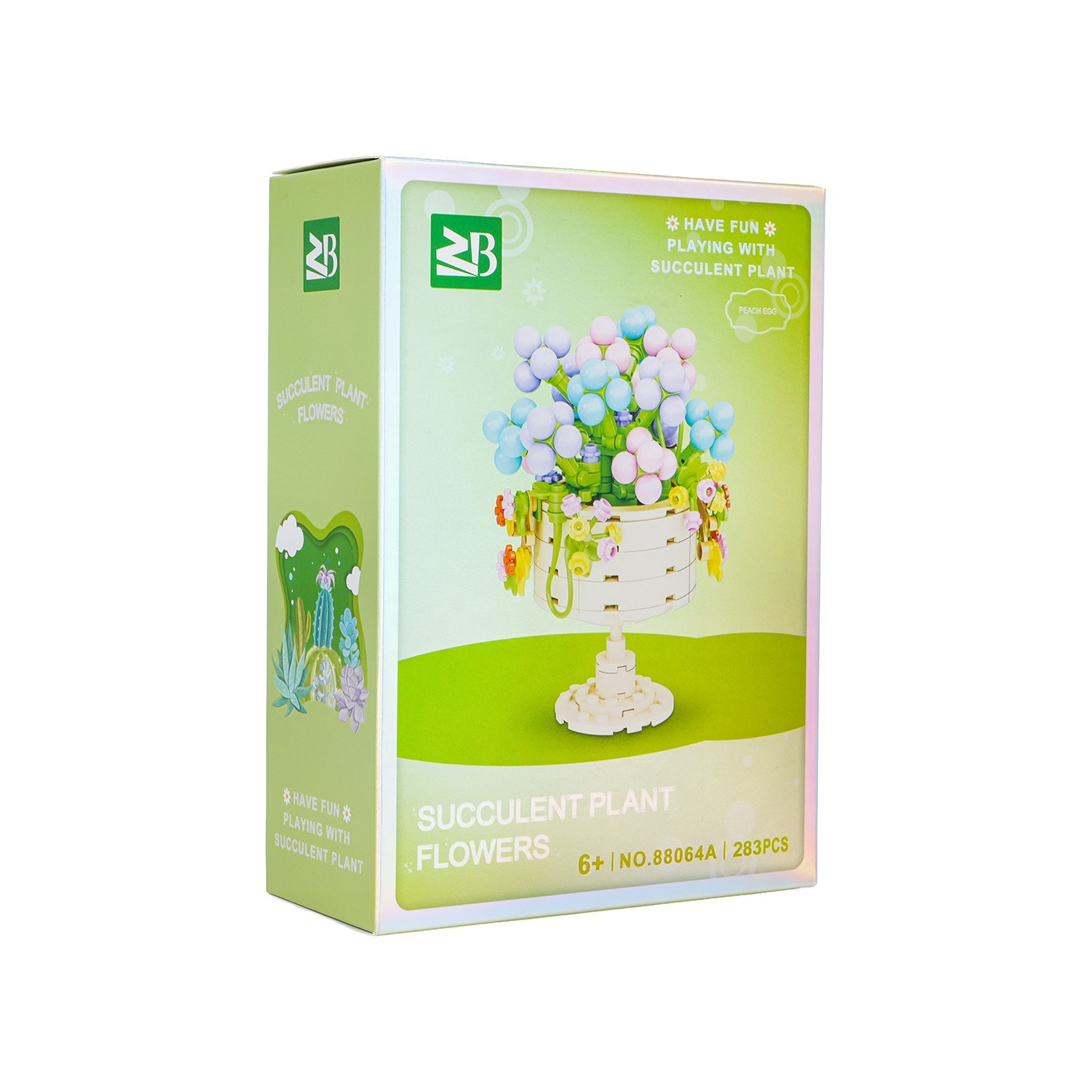 Zestaw klocków kreatywnych Kwiaty w kielichu 283 el. dla dzieci 6+