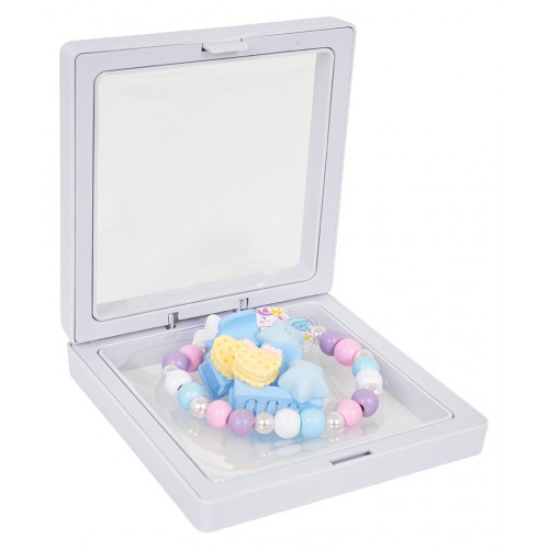 Zestaw Biżuterii Jednorożec Biały Kwiatek