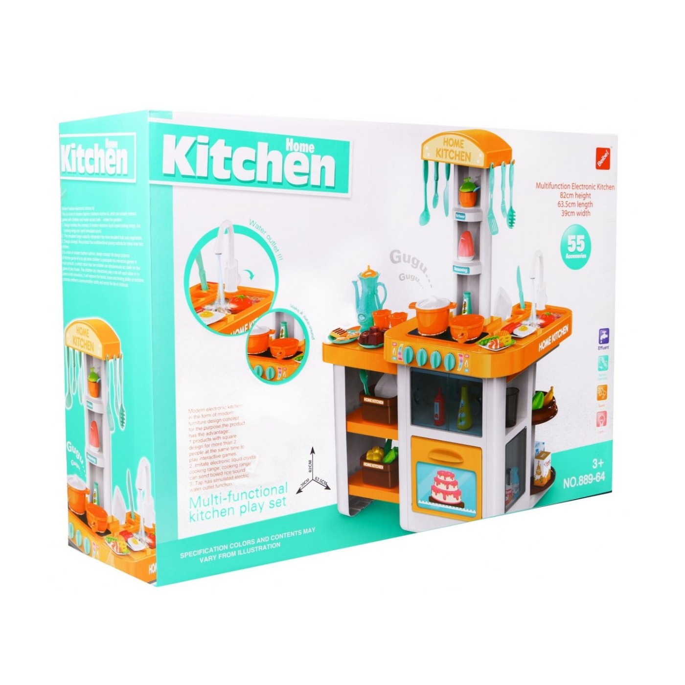Kitchen Kitchenette Faucet with water 46 Items Orange