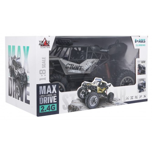R/C Crawler STUNT Racing Szary 1:8