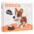Zestaw klocków konstrukcyjnych 1200 el. Welsh Corgi z miską i kością dla nastolatków 14+ i dorosłych