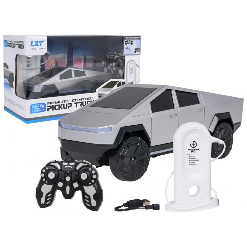 R/C Auto TRACK Srebrny + Stacja Ładowania