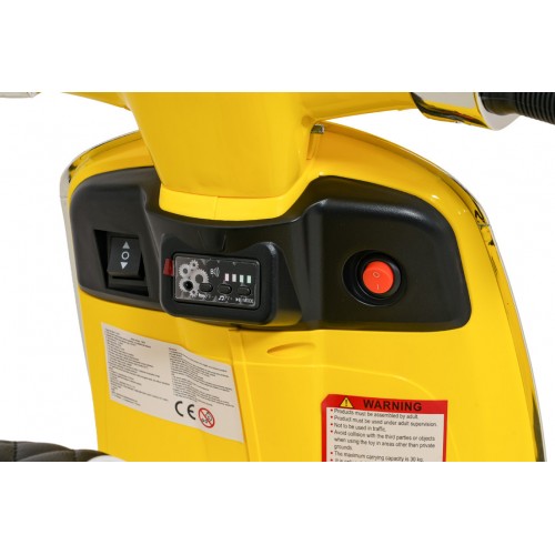 Pojazd Skuter Vespa ROMA Żółty