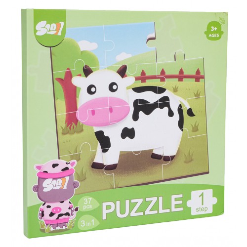 Magnetyczne Puzzle Zwierzęta + Książeczka