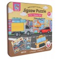 Magnetyczny Zestaw Puzzle Miasto