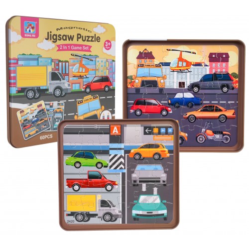 Magnetyczny Zestaw Puzzle Miasto