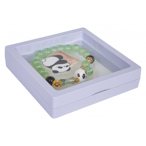 Zestaw Biżuterii Panda Zielona Bransoletka