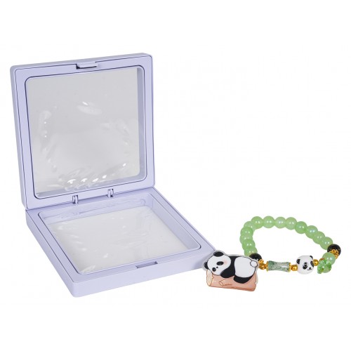 Zestaw Biżuterii Panda Zielona Bransoletka