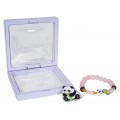 Zestaw Biżuterii Panda Różowa Bransoletka