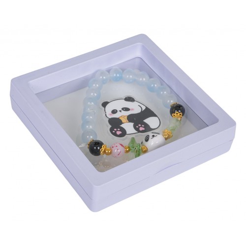 Zestaw Biżuterii Panda Niebieska Bransoletka