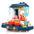 Kolorowa Kuchnia dla dzieci 3+ Interaktywny palnik z parą + Kran z wodą + Tablica kredowa + Akcesoria 42 el.