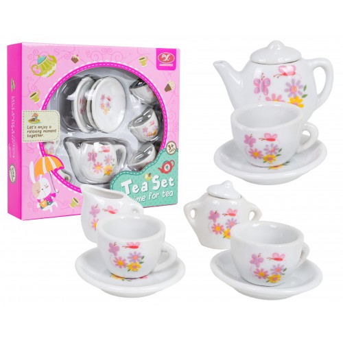 Ceramiczny Zestaw do Herbaty Kwiatki